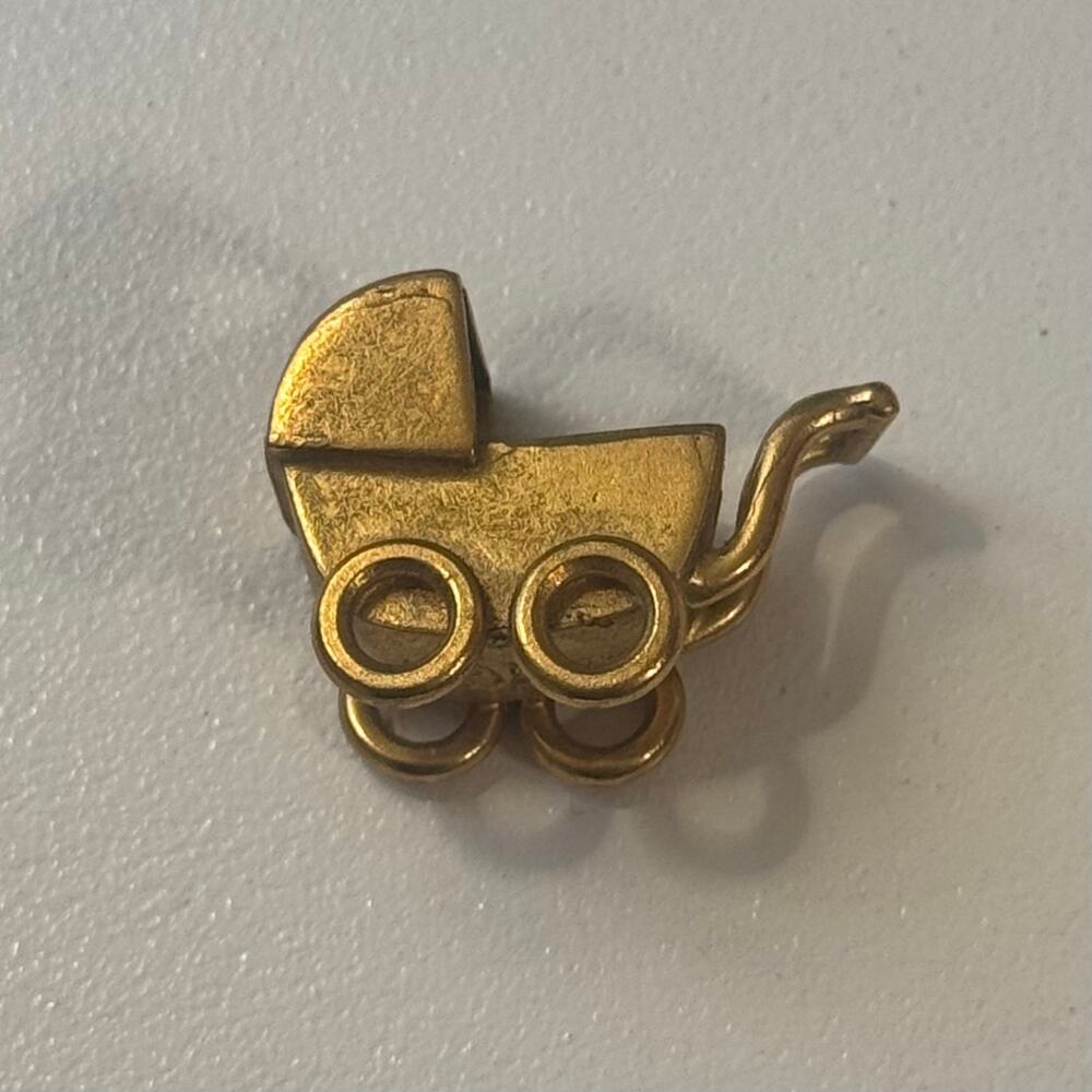 Vintage Baby Carriage Georg Jensen "Sunshine & Night" Pendant #5219